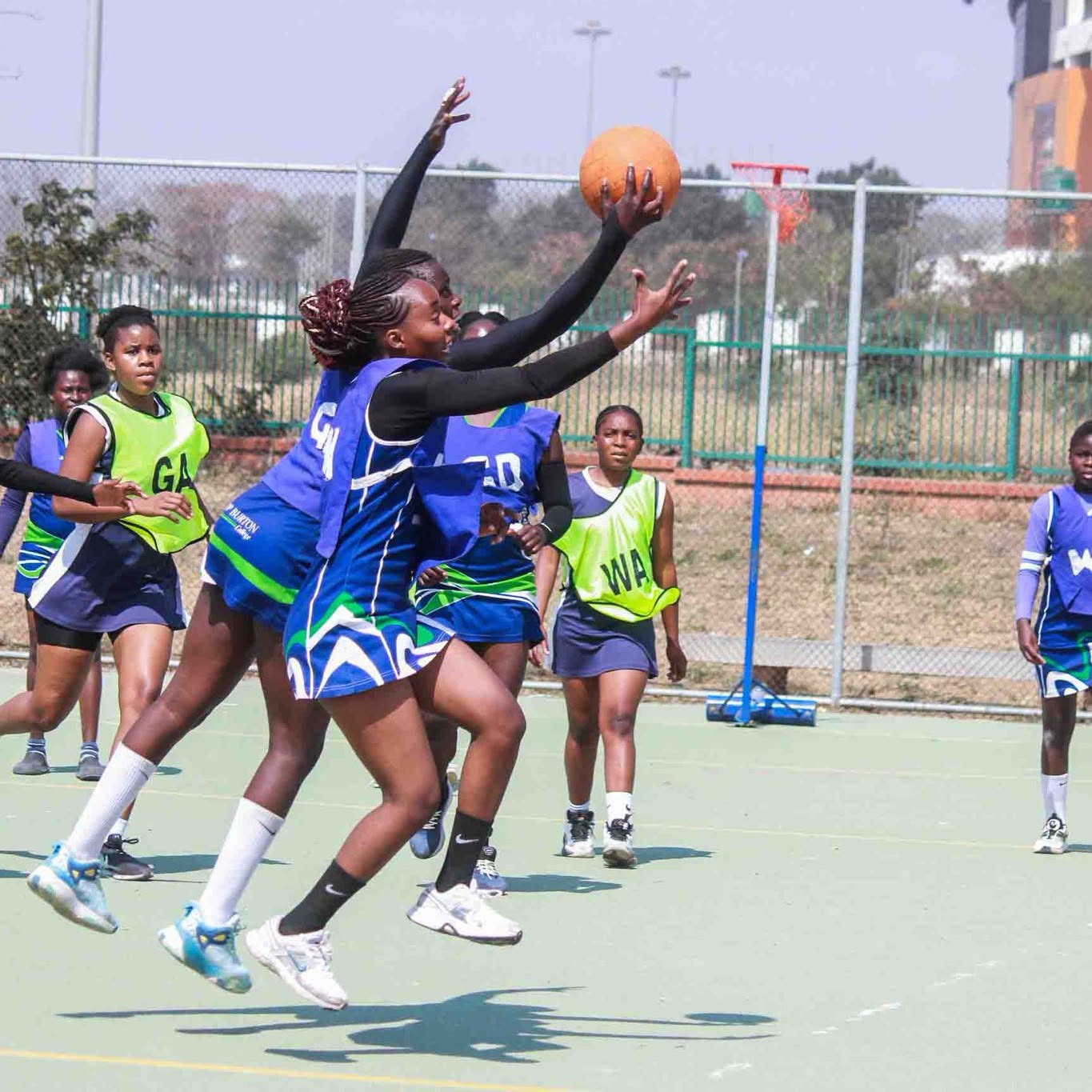 Netball court at OYDC Zambia