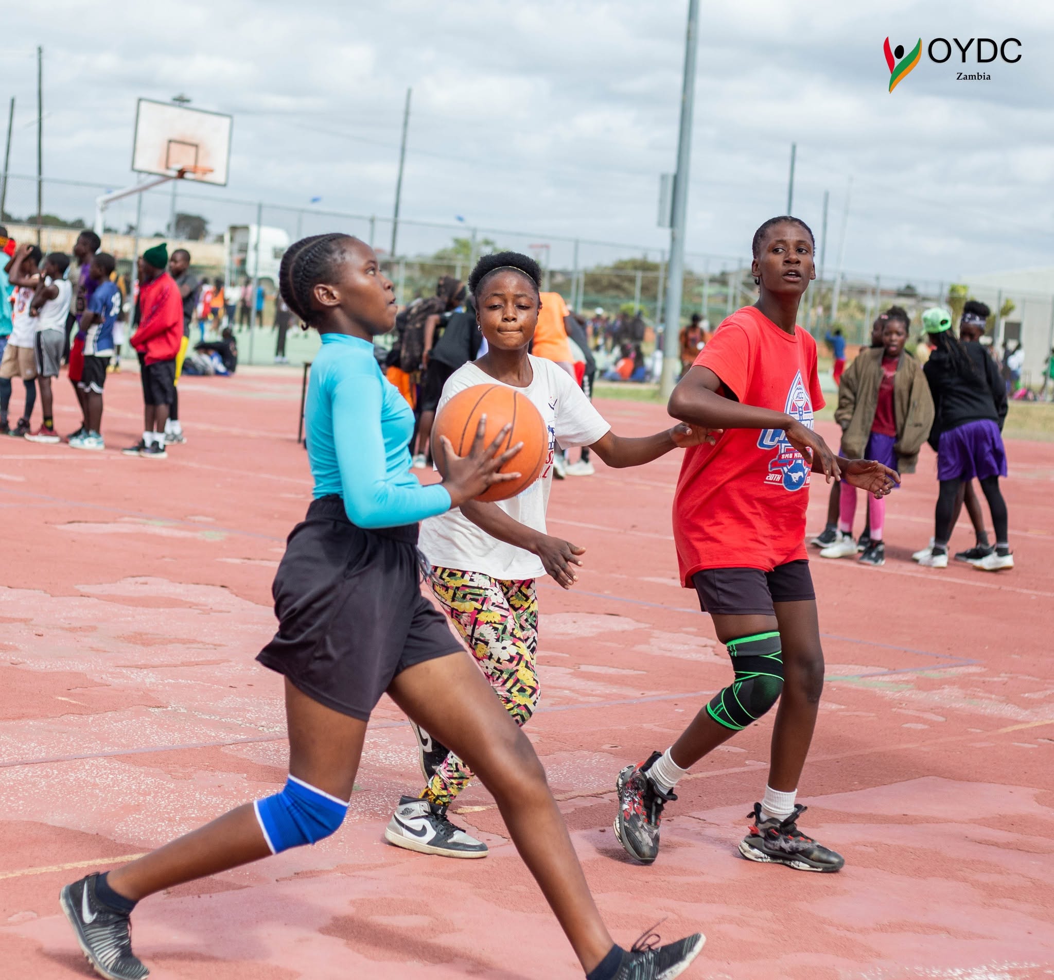 Young athletes training at OYDC Zambia