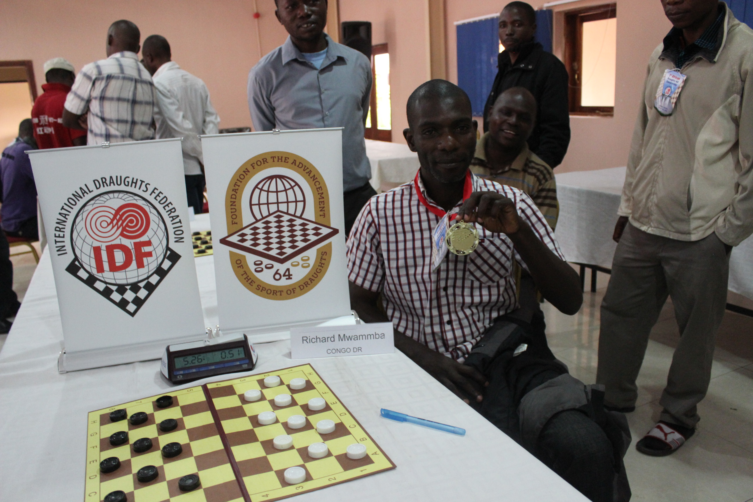 The First online African Draughts-64 Championship was held 27 June 2020 -  IDF